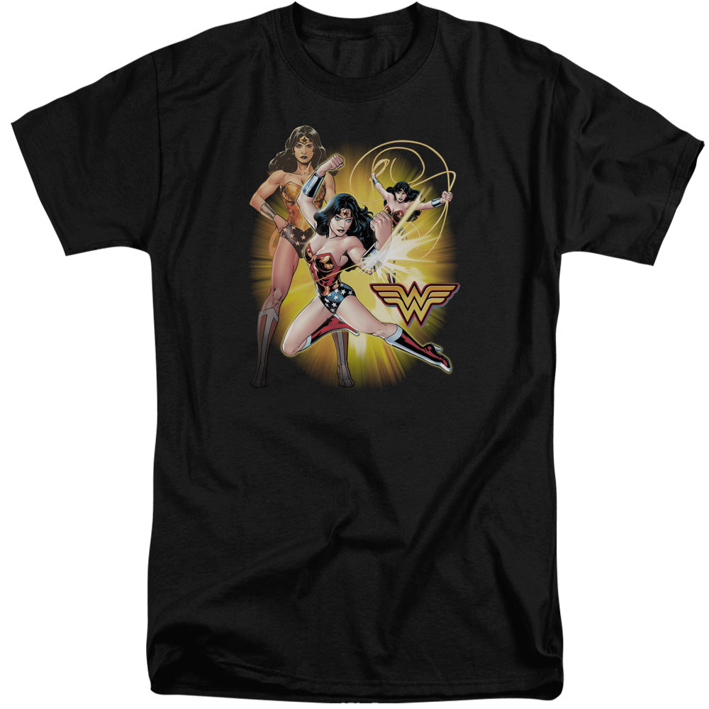 JUSTICE LEAGUE OF AMERICA : WONDER WOMAN S\S ADULT TALL BLACK 3X