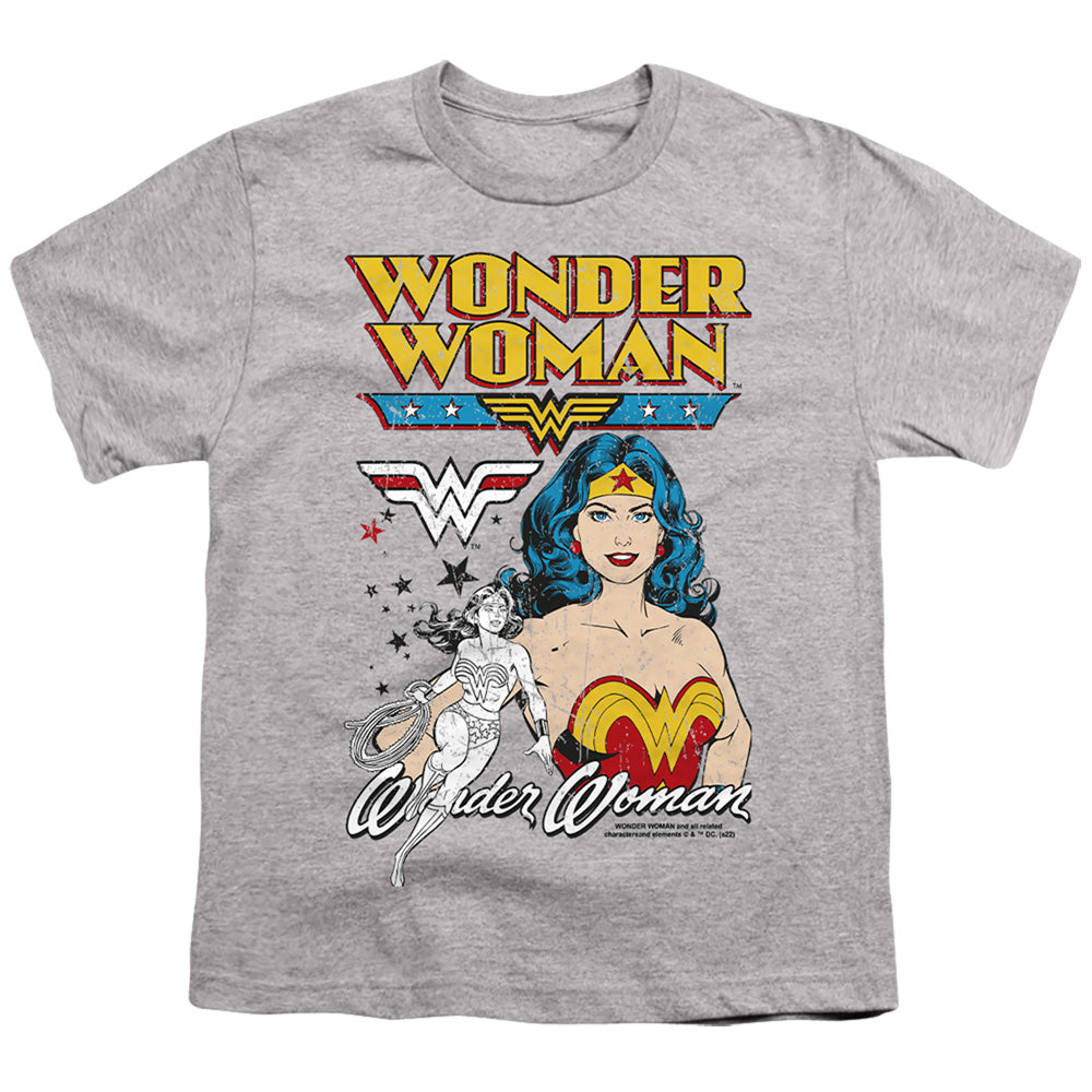 WONDER WOMAN : WONDER WOMAN DUO S\S YOUTH 18\1 Athletic Heather LG