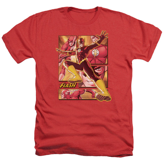JUSTICE LEAGUE OF AMERICA : FLASH ADULT HEATHER RED LG