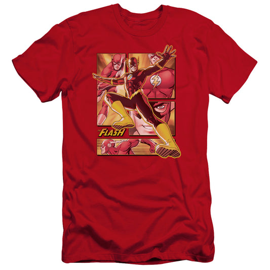 JUSTICE LEAGUE OF AMERICA : FLASH PREMIUM CANVAS ADULT SLIM FIT 30\1 RED MD