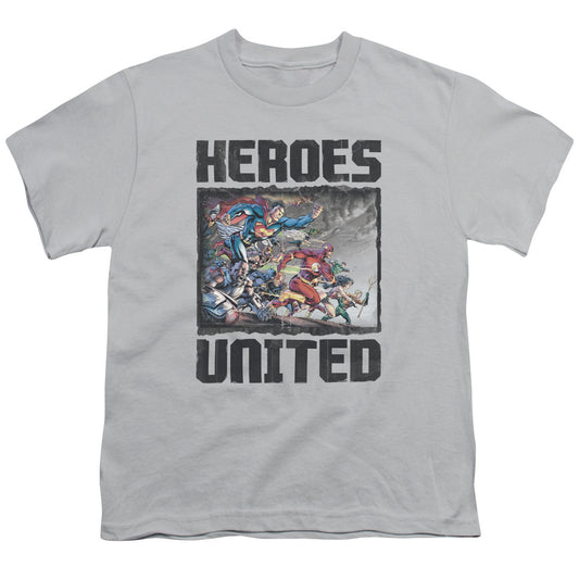 JUSTICE LEAGUE OF AMERICA : THE CHARGE S\S YOUTH 18\1 SILVER XL