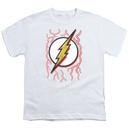 DC FLASH : AIRBRUSH BOLT S\S YOUTH 18\1 White XS
