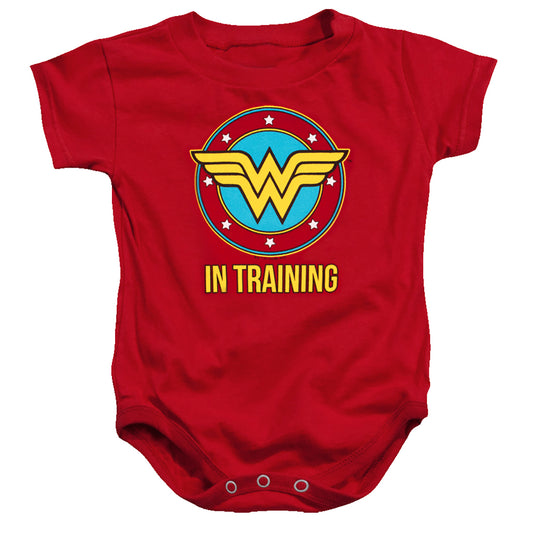WONDER WOMAN : WONDER WOMAN IN TRAINING INFANT SNAPSUIT Red SM (6 Mo)