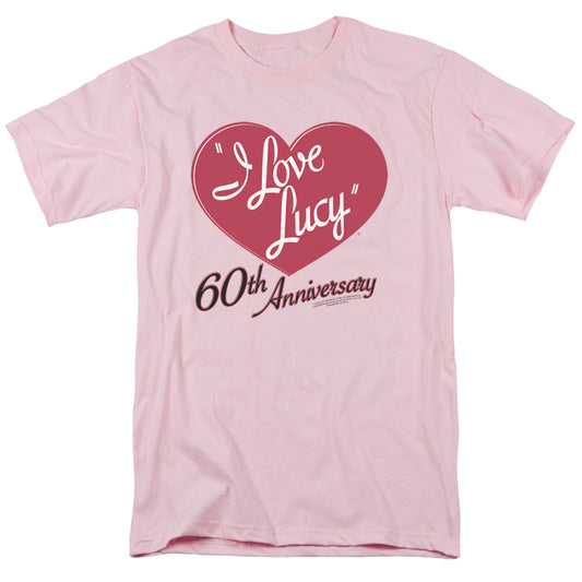 I LOVE LUCY : 60TH ANNIVERSARY S\S ADULT 18\1 PINK 2X