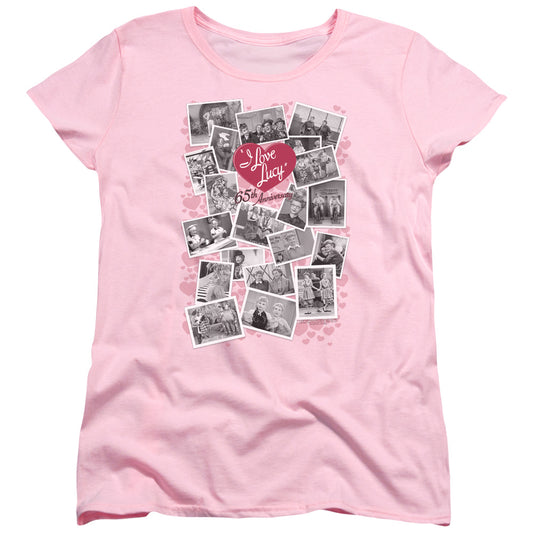 I LOVE LUCY : 65TH ANNIVERSARY WOMENS SHORT SLEEVE Pink SM