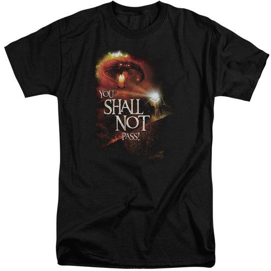 LORD OF THE RINGS : YOU SHALL NOT PASS S\S ADULT TALL BLACK 3X
