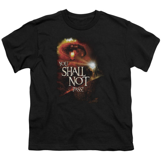 LORD OF THE RINGS : YOU SHALL NOT PASS S\S YOUTH 18\1 BLACK XL