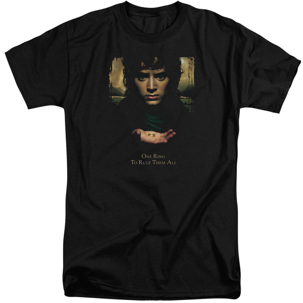 LORD OF THE RINGS : FRODO ONE RING S\S ADULT TALL BLACK 3X