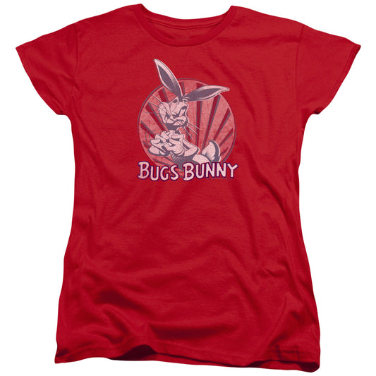 LOONEY TUNES : WISHFUL THINKING WOMENS SHORT SLEEVE Red MD