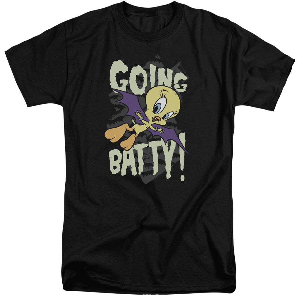 LOONEY TUNES : GOING BATTY ADULT TALL FIT SHORT SLEEVE Black 2X