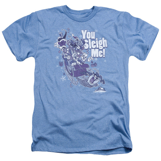 LOONEY TUNES : YOU SLEIGH ME ADULT HEATHER Light Blue LG