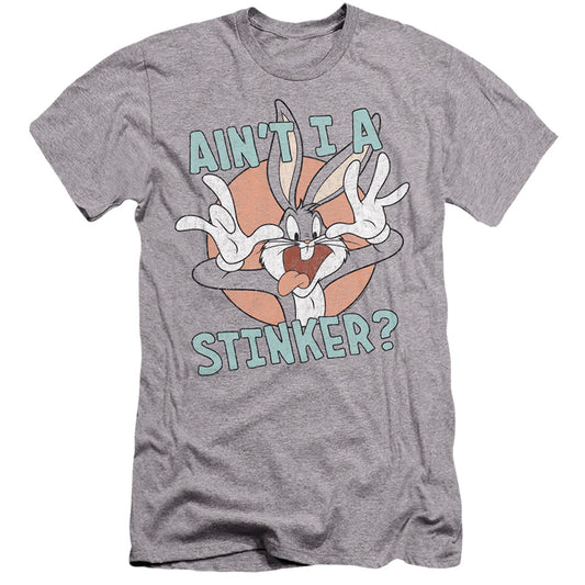LOONEY TUNES : AIN'T I A STINKER  PREMIUM CANVAS ADULT SLIM FIT 30\1 Athletic Heather MD