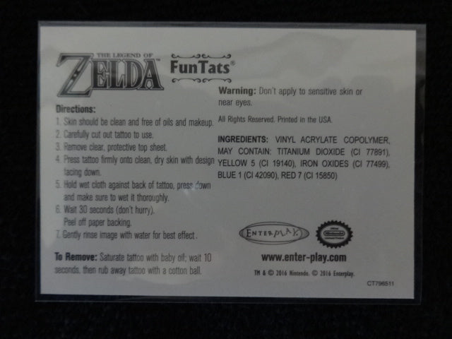 Legend Of Zelda Fun Tats 1 of 9 Link and Sword