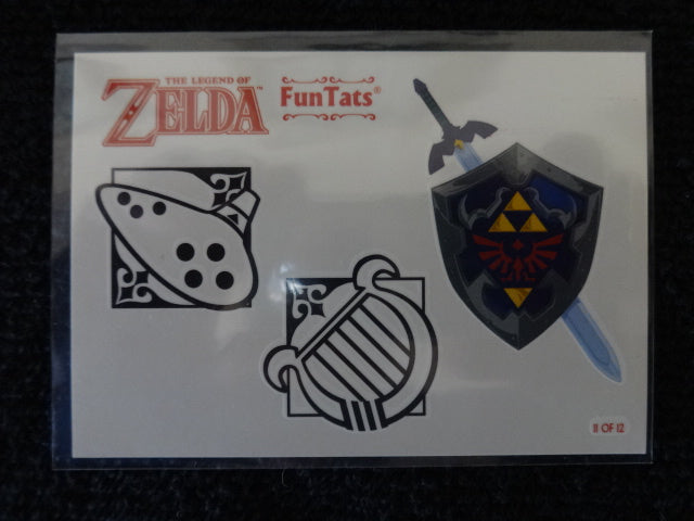 Legend Of Zelda Fun Tats 11 of 12 Shield Sword