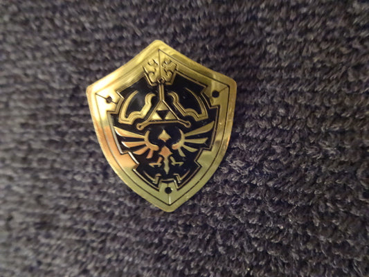 Legend Of Zelda Hylian Shield Black Pin