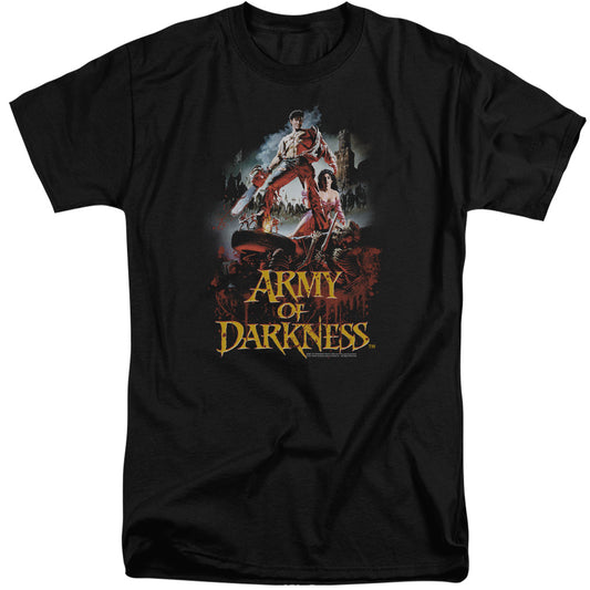 ARMY OF DARKNESS : BLOODY POSTER S\S ADULT TALL BLACK 2X