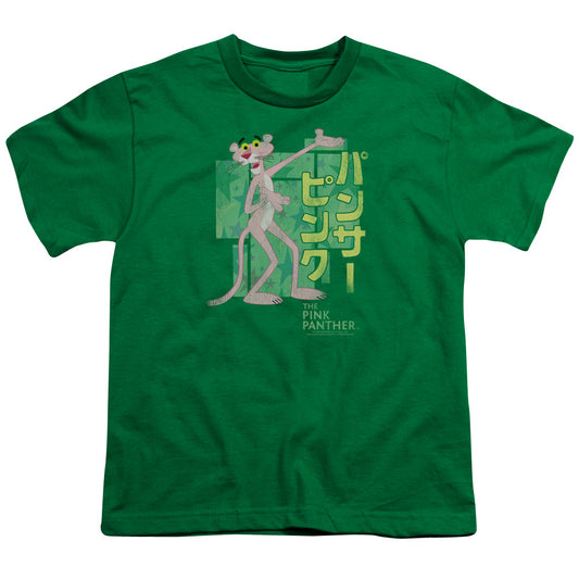 PINK PANTHER : ASIAN LETTERS S\S YOUTH 18\1 KELLY GREEN LG