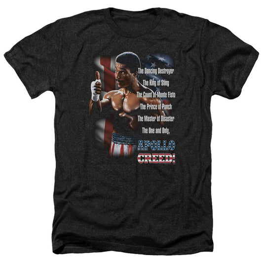 ROCKY II : THE ONE AND ONLY ADULT HEATHER BLACK XL