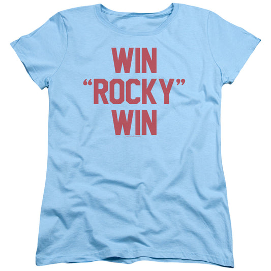 ROCKY : WIN ROCKY WIN S\S WOMENS TEE LIGHT BLUE 2X