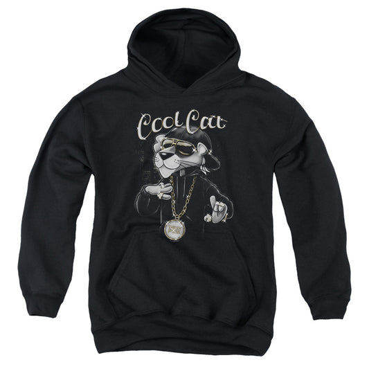 PINK PANTHER : COOL CAT YOUTH PULL OVER HOODIE Black LG