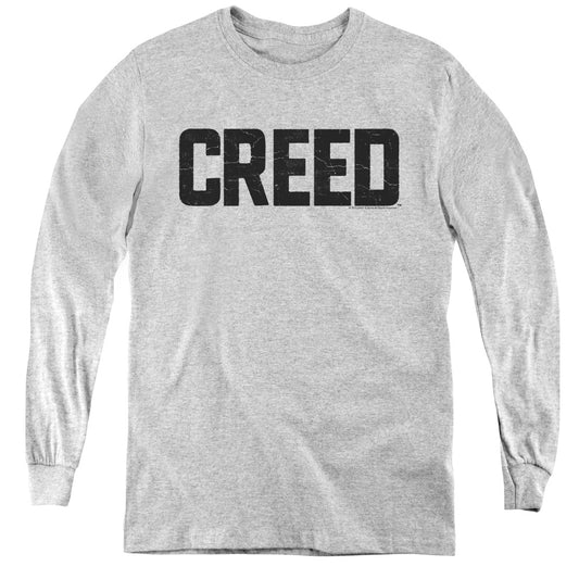 CREED : CRACKED LOGO L\S YOUTH ATHLETIC HEATHER SM