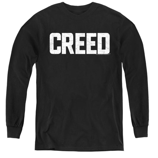 CREED : CRACKED LOGO L\S YOUTH BLACK XL
