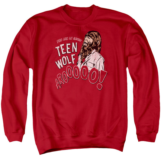 TEEN WOLF : ANIMAL ADULT CREW SWEAT Red MD