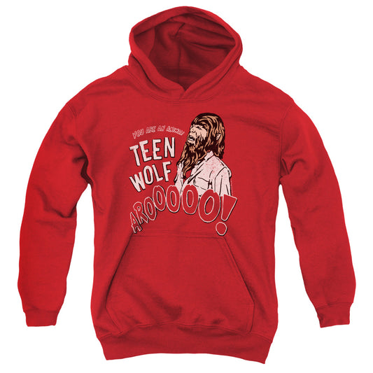 TEEN WOLF : ANIMAL YOUTH PULL OVER HOODIE Red LG