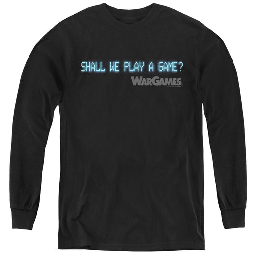 WARGAMES : SHALL WE L\S YOUTH BLACK SM