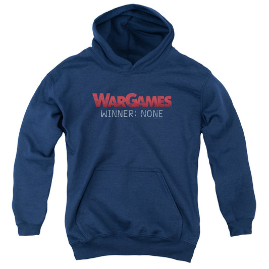 WARGAMES : NO WINNERS YOUTH PULL OVER HOODIE Navy LG