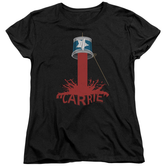 CARRIE : BUCKET OF BLOOD S\S WOMENS TEE Black MD