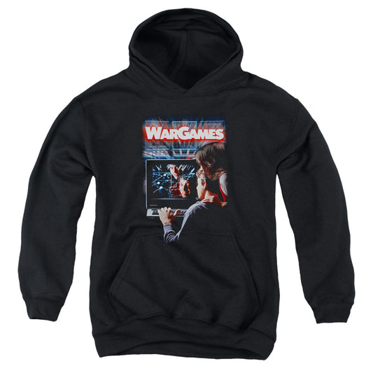 WARGAMES : POSTER YOUTH PULL OVER HOODIE Black LG