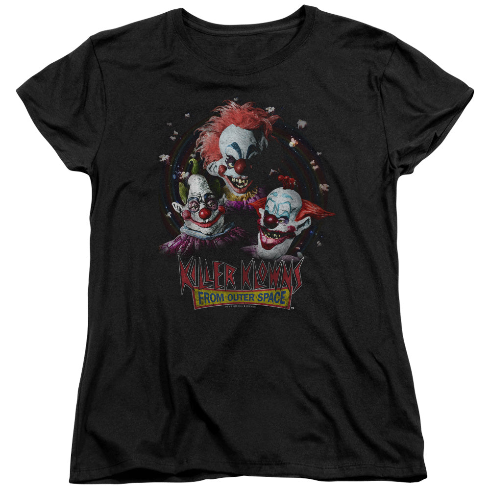 KILLER KLOWNS FROM OUTER SPACE : KILLER KLOWNS S\S WOMENS TEE Black MD