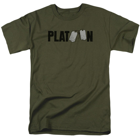 PLATOON : LOGO S\S ADULT 18\1 Military Green MD