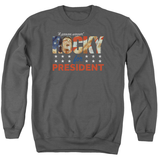 ROCKY : A PROVEN WINNER ADULT CREW SWEAT CHARCOAL SM