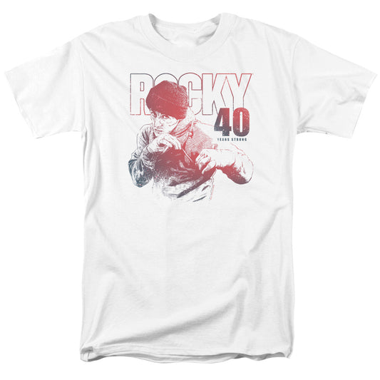 ROCKY : 40 YEARS STRONG S\S ADULT 18\1 White 2X