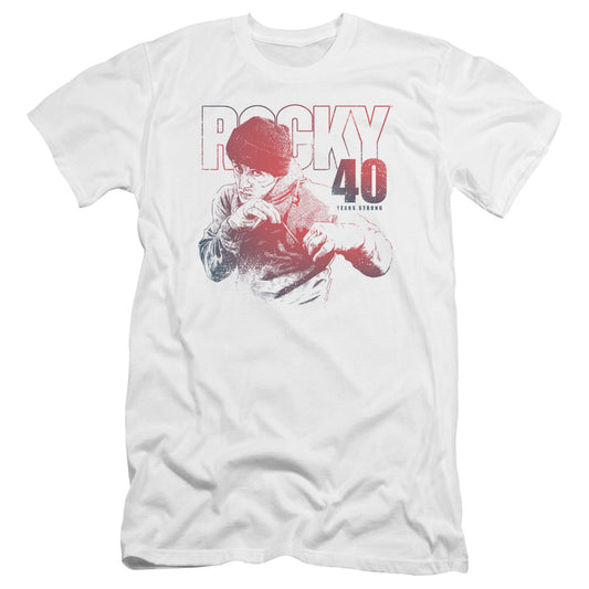 ROCKY : 40 YEARS STRONG PREMUIM CANVAS ADULT SLIM FIT 30\1 White 2X