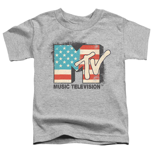 MTV : AMERICAN LOGO S\S TODDLER TEE Athletic Heather SM (2T)