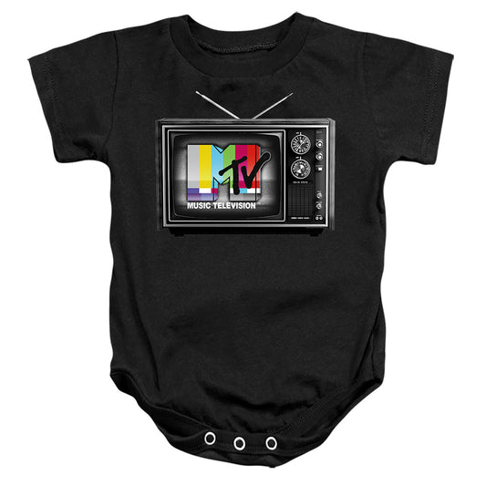 MTV : THE ORIGINAL LOGO INFANT SNAPSUIT Black LG (18 Mo)