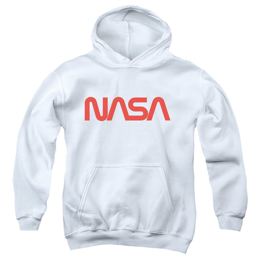 NASA : WORM LOGO YOUTH PULL OVER HOODIE White MD