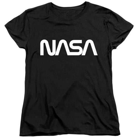 NASA : WORM LOGO WOMENS SHORT SLEEVE Black SM