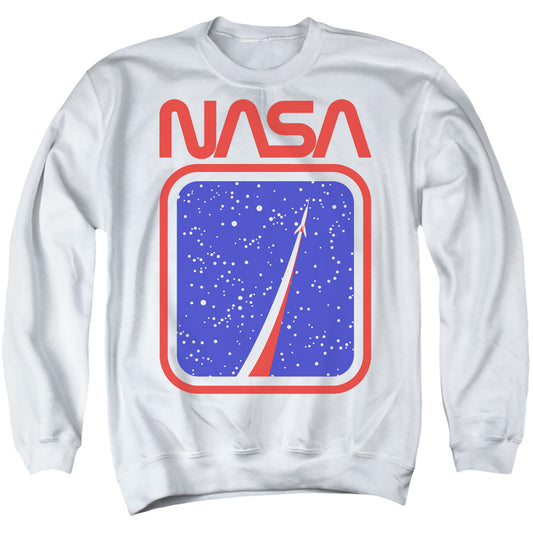 NASA : TO THE STARS ADULT CREW SWEAT White XL