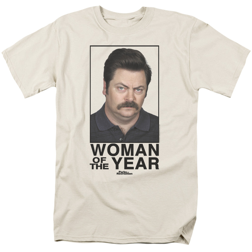 PARKS AND REC : WOMAN OF THE YEAR S\S ADULT 18\1 Cream XL