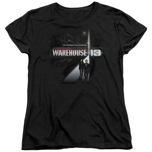 WAREHOUSE 13 : THE UNKNOWN S\S WOMENS TEE BLACK XL