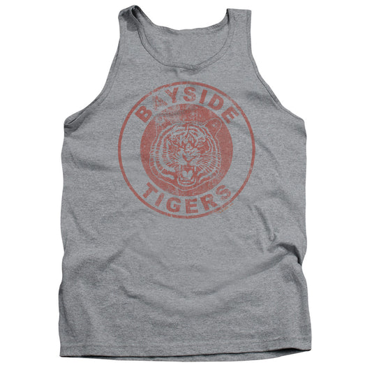 SAVED BY THE BELL : TIGERS ADULT TANK ATHLETIC HEATHER 2X