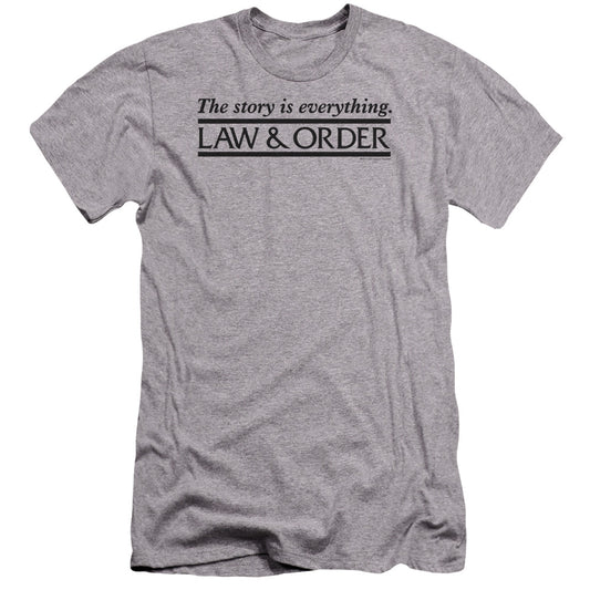 LAW AND ORDER : STORY PREMIUM CANVAS ADULT SLIM FIT 30\1 ATHLETIC HEATHER LG
