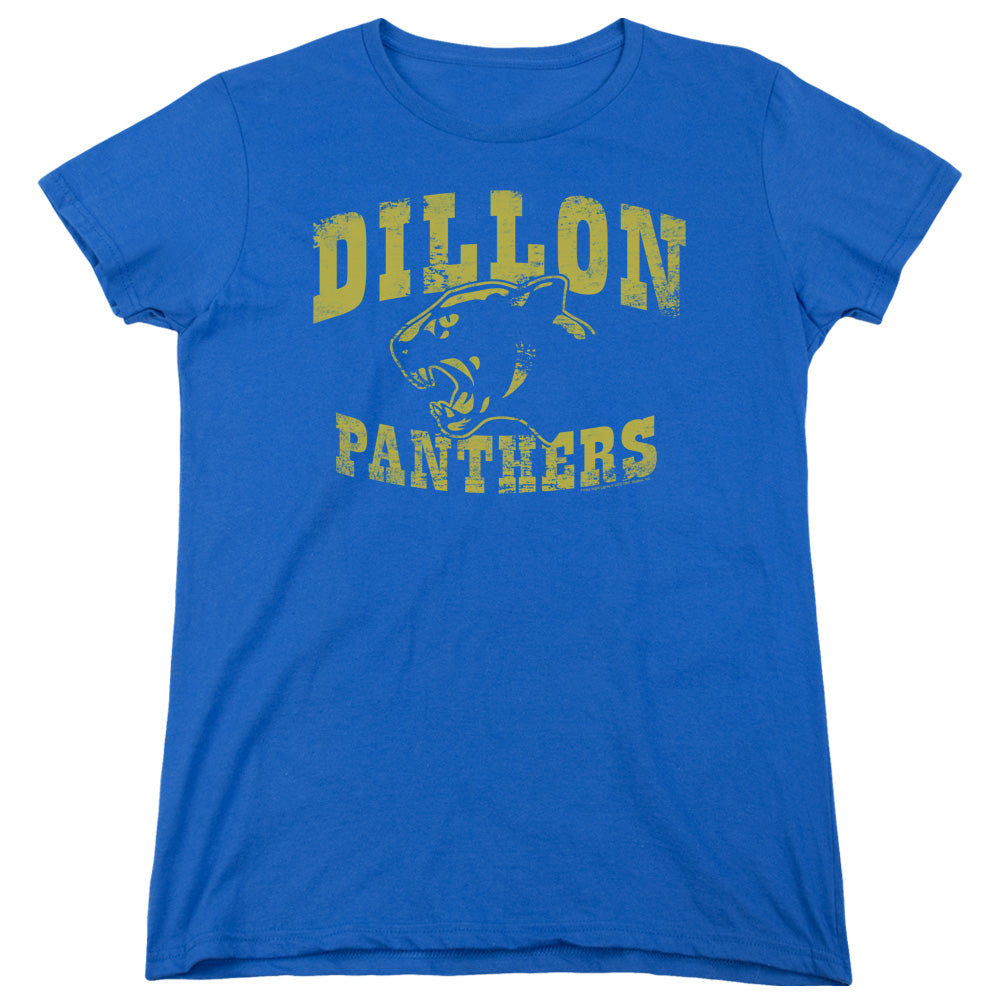 FRIDAY NIGHT LIGHTS : PANTHERS WOMENS SHORT SLEEVE ROYAL BLUE MD