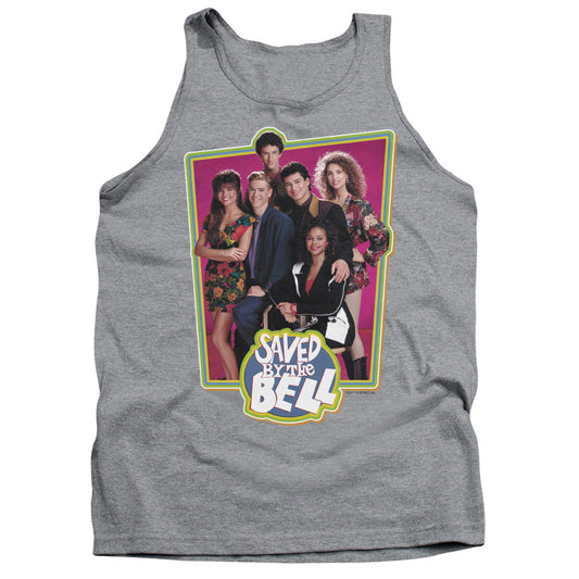SAVED BY THE BELL : SAVED CAST ADULT TANK ATHLETIC HEATHER 2X