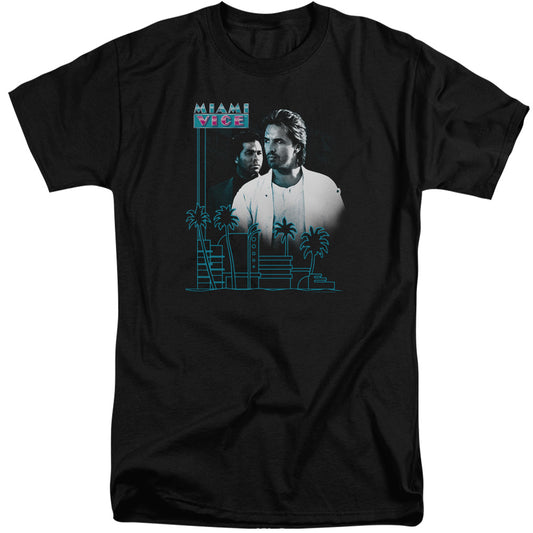 MIAMI VICE : LOOKING OUT S\S ADULT TALL BLACK XL