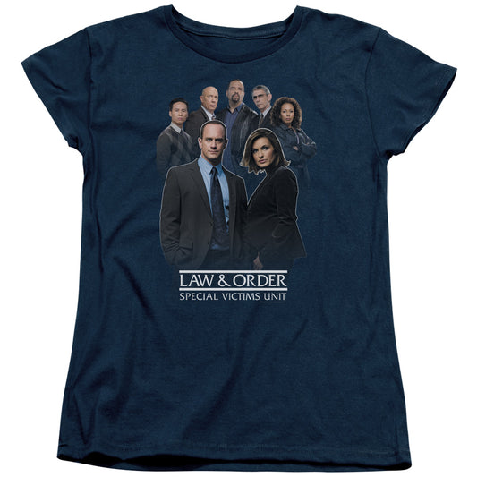 LAW AND ORDER SVU : TEAM S\S WOMENS TEE NAVY MD